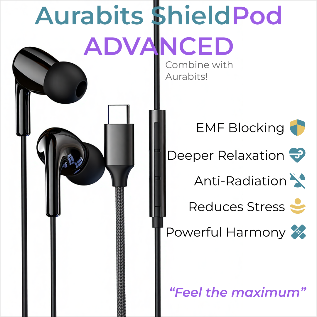 Aurabits ShieldPod PRO ADVANCED β Air Tube EMF-Blocking, Anti-radiation
